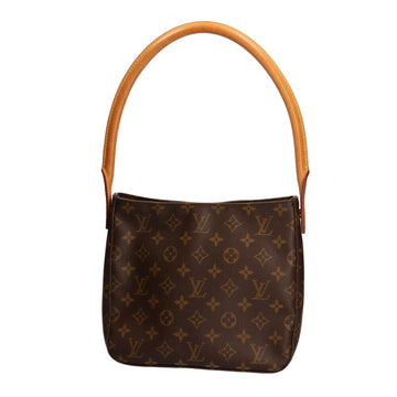Louis Vuitton Looping Monogram Shoulder Bag Brown Ladies