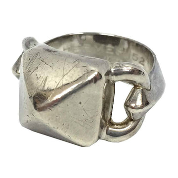 HERMES Medor Ring Silver 925 #52 Men's Women's