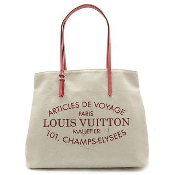 Fondation Louis Vuitton LV-FDT-BE Paris Limited Tote Bag White Cotton