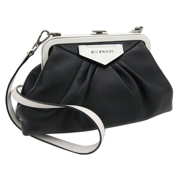 GIVENCHY shoulder bag BB50FQB0YX black white leather women's clutch