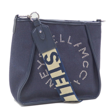 STELLA MCCARTNEY Shoulder Bag Women's Navy Canvas Recycled Polyester 700073 W8643