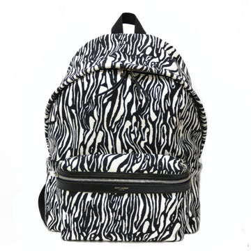 SAINT LAURENT Backpack/Daypack Canvas Women's  Zebra Pattern