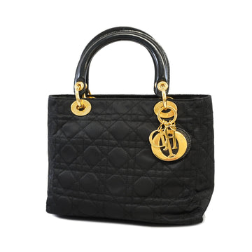 Christian Dior Lady Dior Women's Nylon Handbag Black