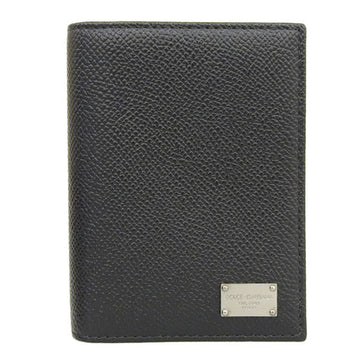 DOLCE & GABBANA Dolce Gabbana leather card case business holder black