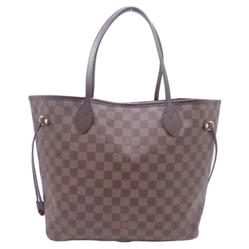 Louis Vuitton Shoulder Bag Damier Ebene Neverfull MM Brown Canvas Tote N41358