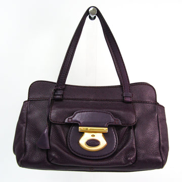 TOD'S Women's Leather Handbag Purple