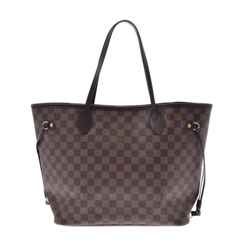 Louis Vuitton Damier Neverfull MM Brown N41358 Ladies Canvas Tote Bag
