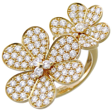 VAN CLEEF & ARPELS Frivole Entre Le Door Diamond #54 Ladies Ring VCARP0J800 750 Yellow Gold No. 13.5