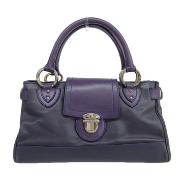 MARC JACOBS bag Lady's handbag leather navy purple
