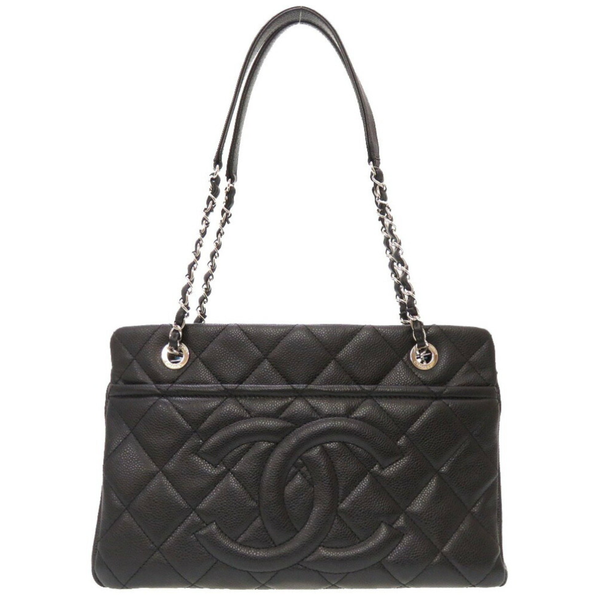 chanel black purse silver chain