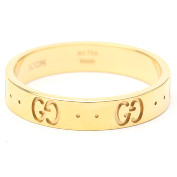 Polished GUCCI Icon Ring #18 US 8.5 18K Pink Gold PG Band Ring BF553991