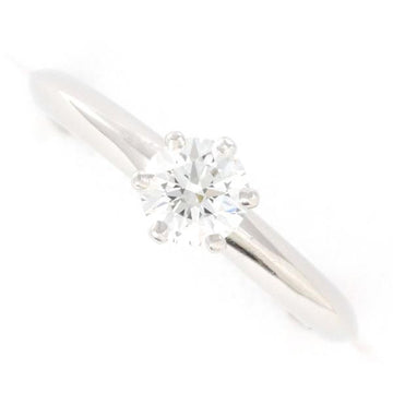 TIFFANY solitaire PT950 ring No.4 diamond 0.31 VS1 appraisal total weight about 3.2g jewelry