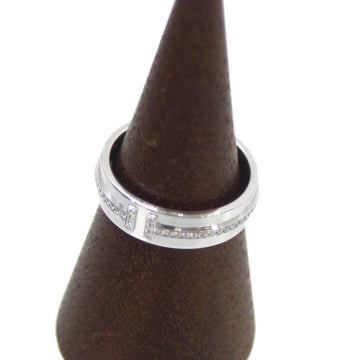 TIFFANY&Co.  K18WG T toe narrow diamond ring 12.5-13 7.3g