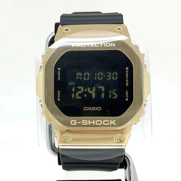 CASIO G-SHOCK Watch GM-5600G-9 Metal Rubber Square Face Digital Quartz Black Gold Men's ITG09WMR3JQS