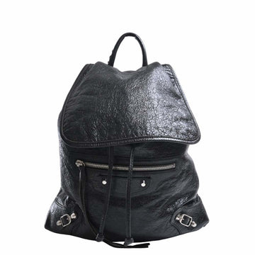 BALENCIAGA Leather Classic Traveler S Rucksack Backpack 387285 Black Women's