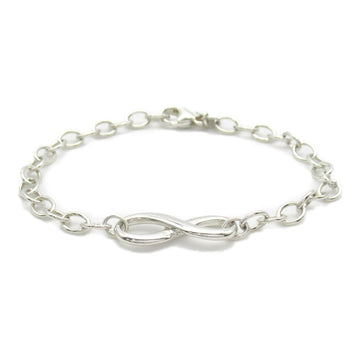 TIFFANY&CO Infinity Double Link Chain Bracelet Silver Silver925
