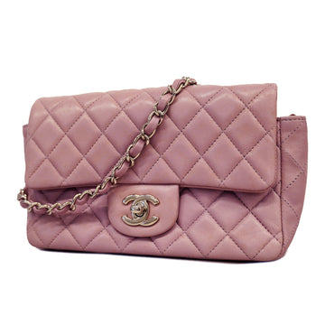 Chanel Matelasse Single Chain Lambskin Women's Leather Shoulder Bag