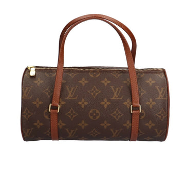 Louis Vuitton Papillon Monogram Handbag Brown Ladies