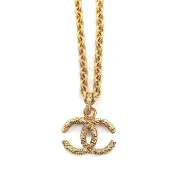 Chanel here mark long necklace gold 93A vintage accessories Vintage Necklace