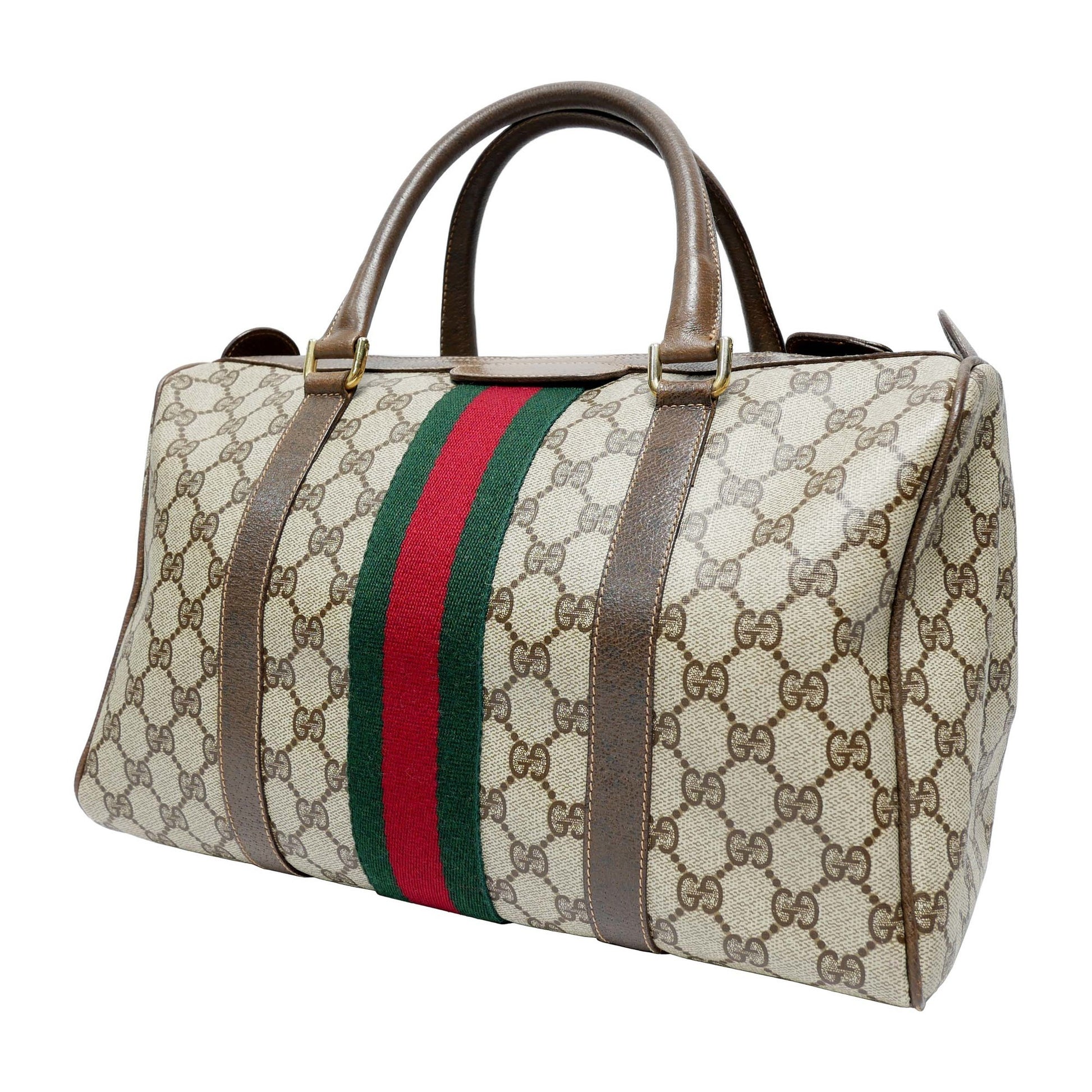 Used] Old Gucci Vintage Gucci Mini Boston Bag Handbag Barrel Bag