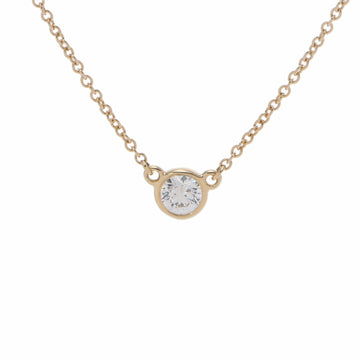 TIFFANY&Co.  visor yard necklace diamond ladies K18 yellow gold