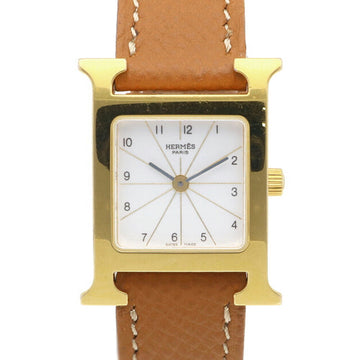 Hermes H Watch Wristwatch GP HH1.210 Ladies