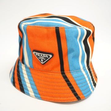 PRADA 2HC137 Bucket Hat XL Orange Unisex