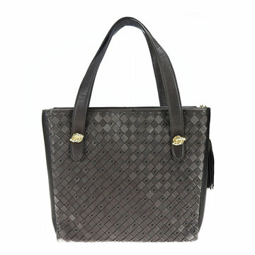 BALLY Women's Handbag Leather Tassel Charm Hand Bag