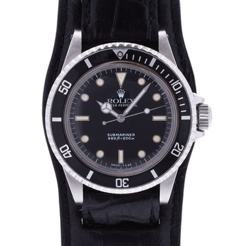 ROLEX Submariner Final Serial 5513 Men's SS Watch Automatic Winding Black Dial