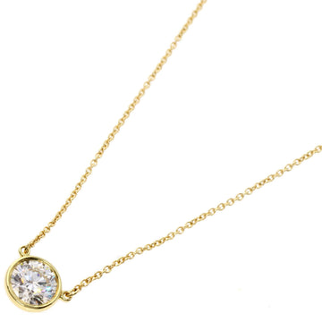 TIFFANY Vis the Yard Diamond Necklace K18 Yellow Gold Women's &Co.