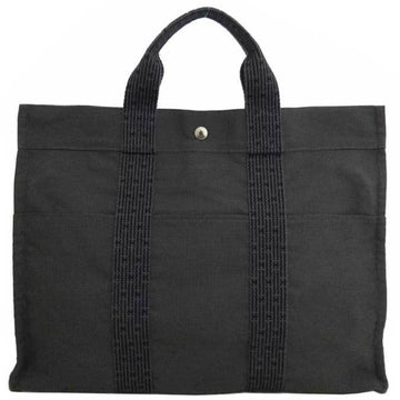 Hermes Handbag Aleline Dark Gray 69% Polyamide 31% Polyester Tote Bag Ladies Men