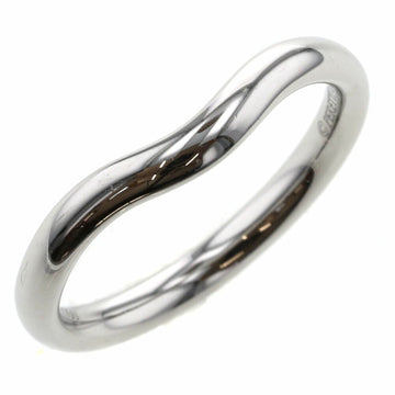TIFFANY ring curved band approximately 2mm in width platinum PT950 9 Lady's &Co.