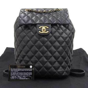 CHANEL Matelasse Coco Mark Backpack Rucksack Leather No. 26 A91121