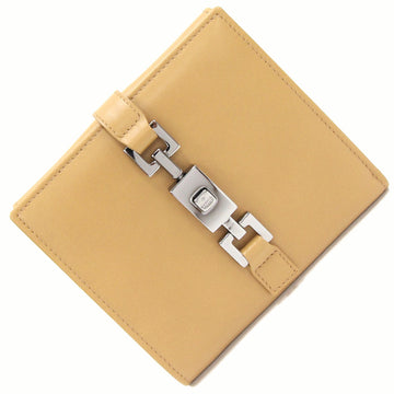 Gucci Folio Wallet Jackie 035 1147 2131 Light Brown Leather Women's GUCCI