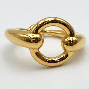 HERMES Scarf Ring Accessory Gold Women's Accessories Fashion 11A695