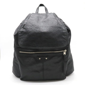 BALENCIAGA Classic Traveler Rucksack Backpack Leather Black 340139