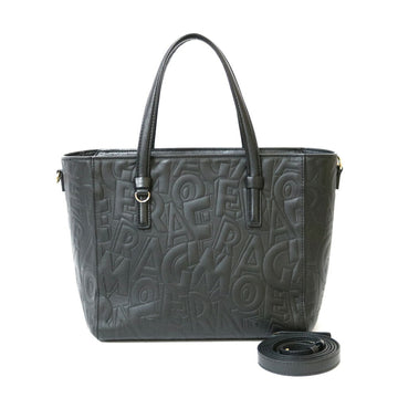 SALVATORE FERRAGAMO Handbag Leather Black Ladies