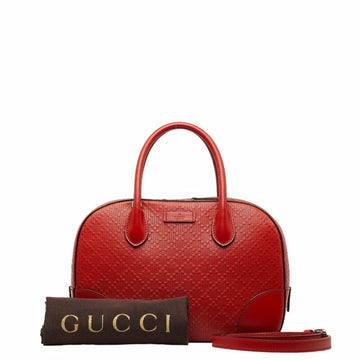 GUCCI Bright Diamante Handbag Shoulder Bag 354224 Orange Leather Women's