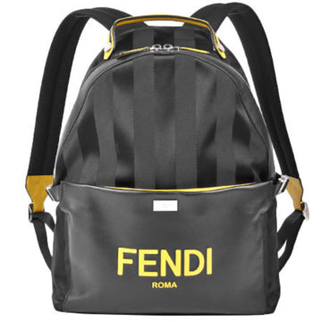Fendi Pecan Backpack Nylon Leather Black 7VZ053