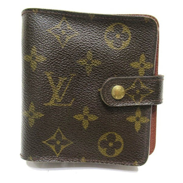 LOUIS VUITTON Monogram Compact Zip M61667 Wallet Bifold Unisex