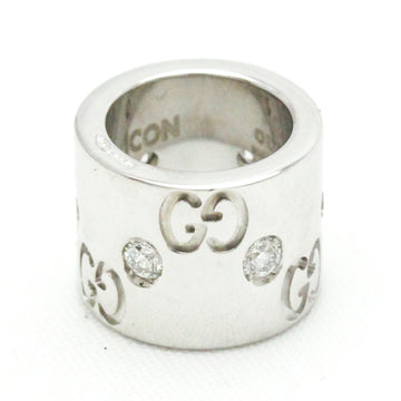 GUCCI G Icon White Gold [18K] Diamond Men,Women Fashion Pendant Necklace [Silver]