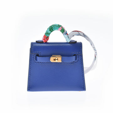 Hermes Kelly Twilly Bag Blue Electric D Engraved (Around 2019) Ladies Vota Delacto Charm Shindo
