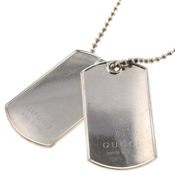 Gucci necklace dog tag silver 925 men's GUCCI