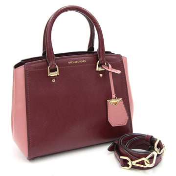 MICHAEL KORS Handbag 30H8GN4M2T Bordeaux Pink Shoulder Bag Ladies Bicolor