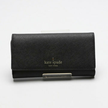 KATE SPADE Trifold Long Wallet Leather Black