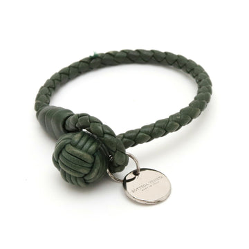 BOTTEGA VENETA intrecciato bracelet leather khaki green 113546