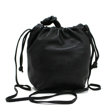 LOEWE shoulder bag type leather black  ladies soft