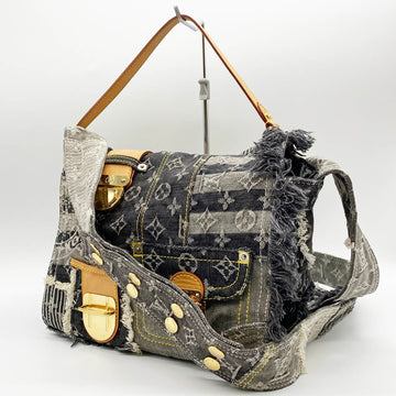 LOUIS VUITTON Monogram Denim Posty Shoulder Bag Crossbody Ladies Fashion M95374 USED