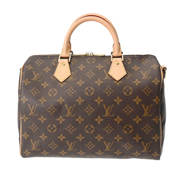 LOUIS VUITTON Monogram Speedy Bandouliere 30 Brown M41112 Women's Canvas Handbag