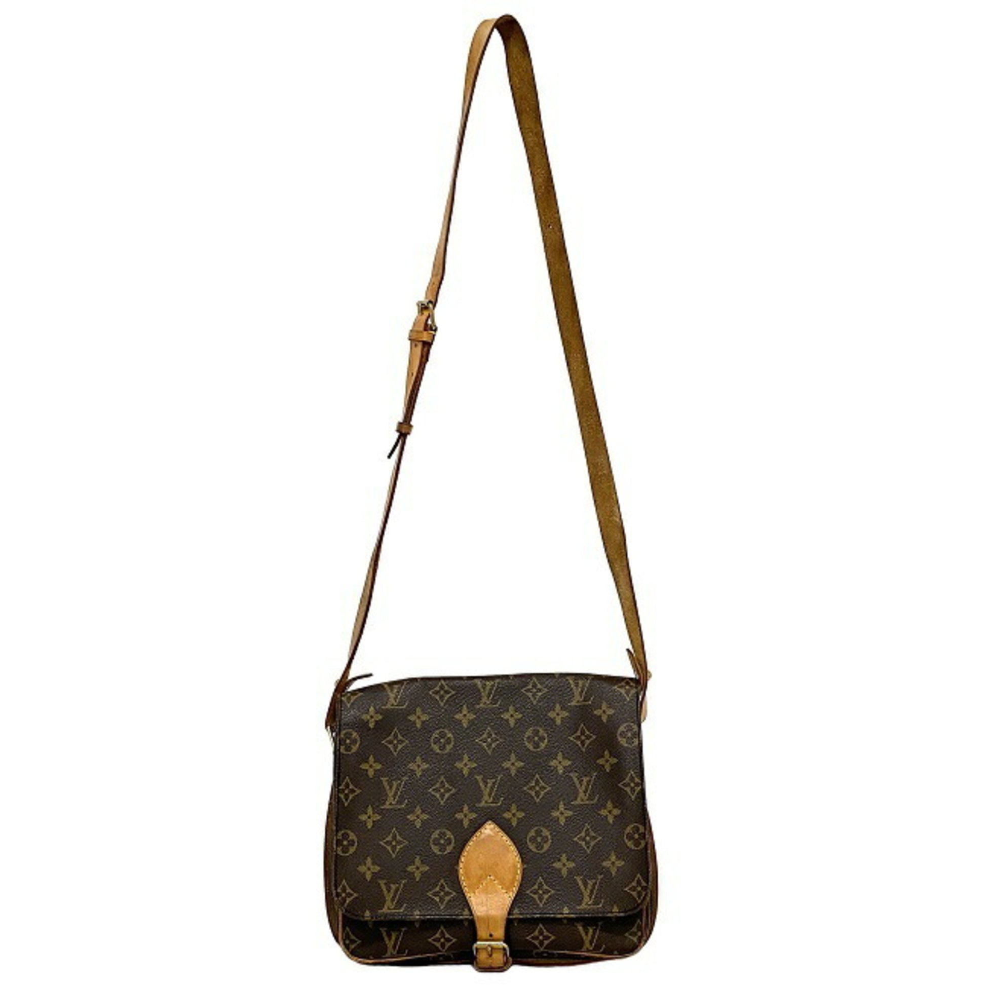 Louis Vuitton Monogram Cartesier Shoulder Bag M51252 Brown PVC